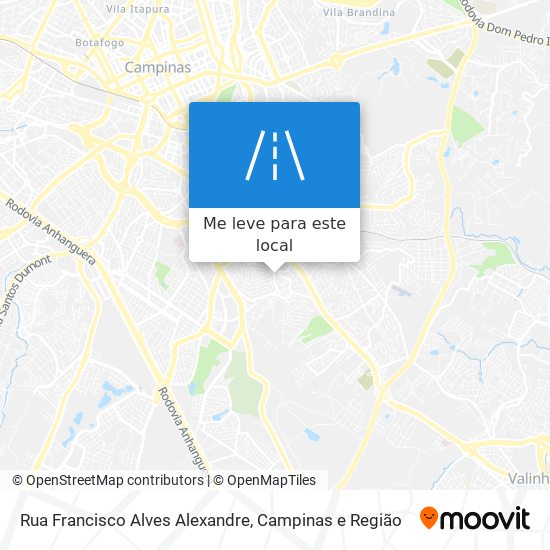 Rua Francisco Alves Alexandre mapa