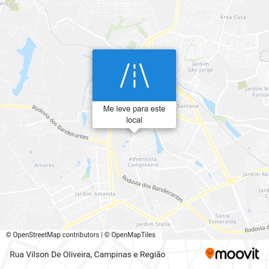 Rua Vilson De Oliveira mapa