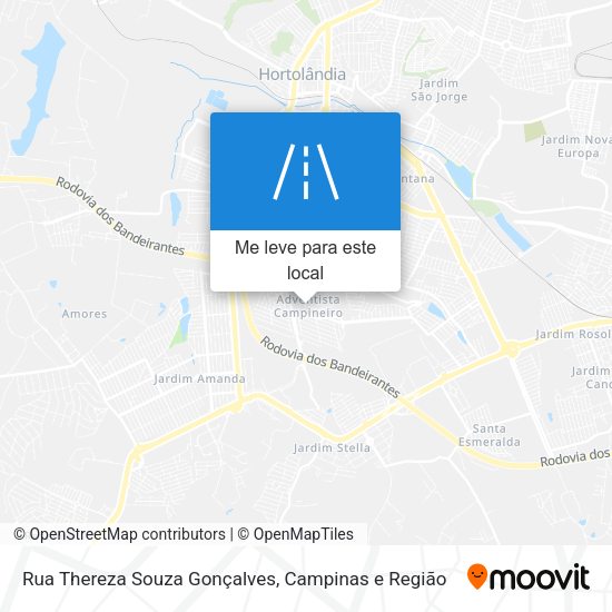 Rua Thereza Souza Gonçalves mapa