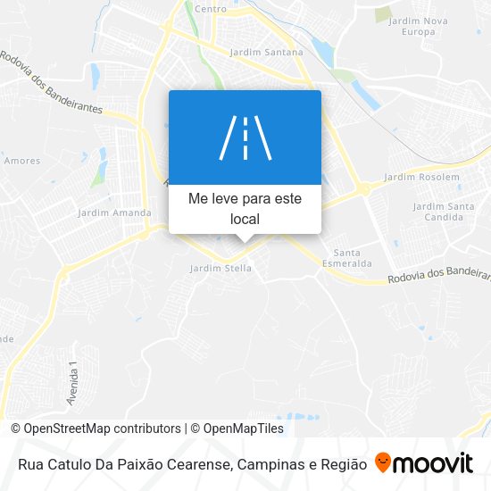 Rua Catulo Da Paixão Cearense mapa