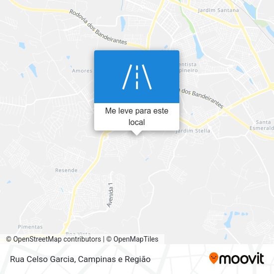 Rua Celso Garcia mapa