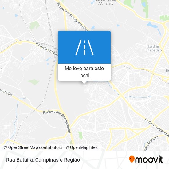 Rua Batuira mapa