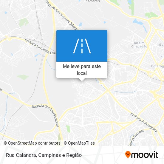 Rua Calandra mapa