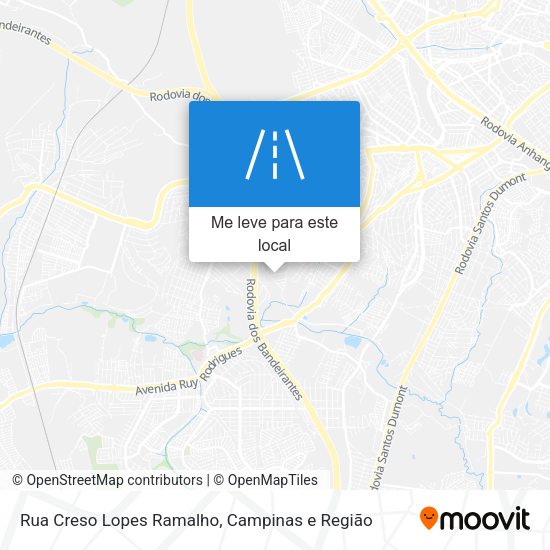 Rua Creso Lopes Ramalho mapa
