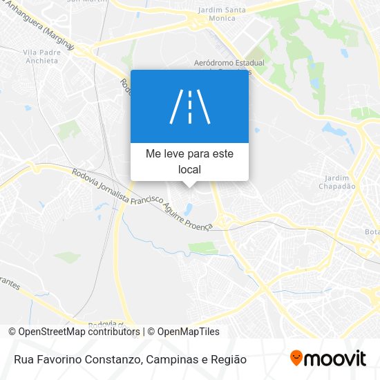 Rua Favorino Constanzo mapa