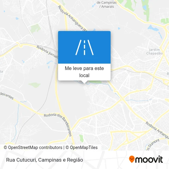 Rua Cutucuri mapa