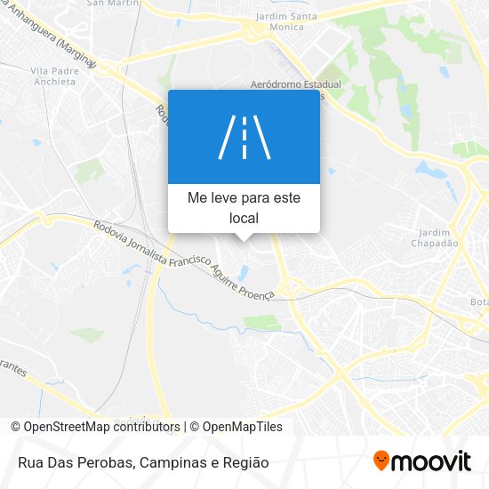 Rua Das Perobas mapa