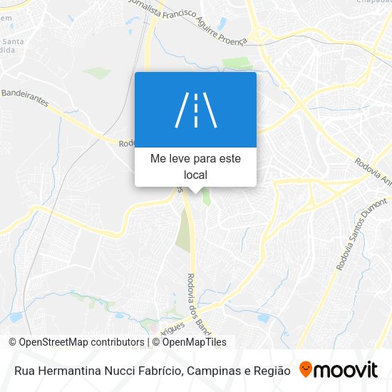 Rua Hermantina Nucci Fabrício mapa