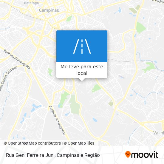 Rua Geni Ferreira Juni mapa