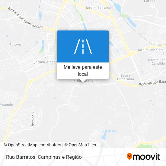 Rua Barretos mapa