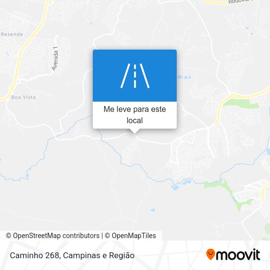 Caminho 268 mapa