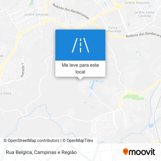 Rua Belgica mapa