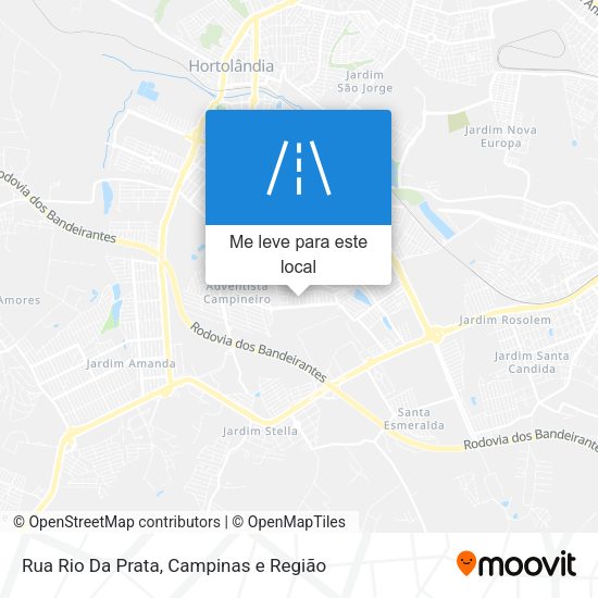 Rua Rio Da Prata mapa