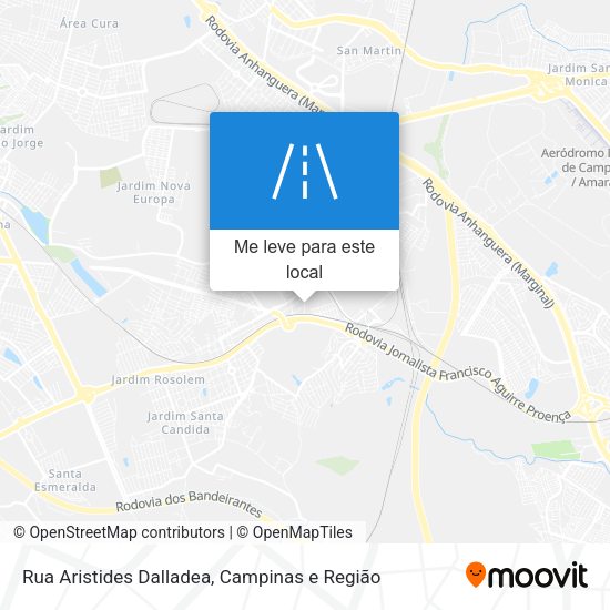 Rua Aristides Dalladea mapa