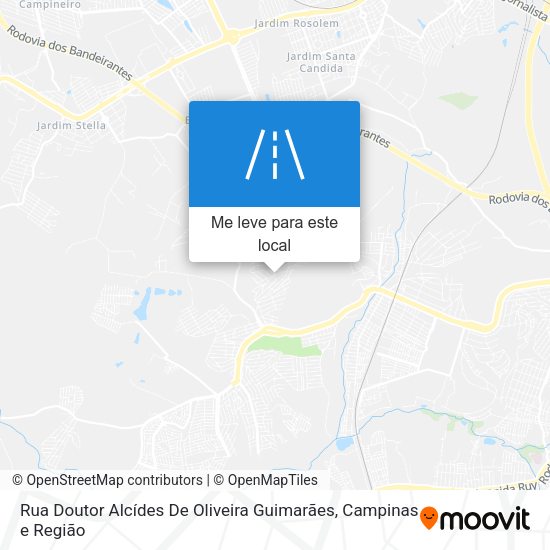 Rua Doutor Alcídes De Oliveira Guimarães mapa