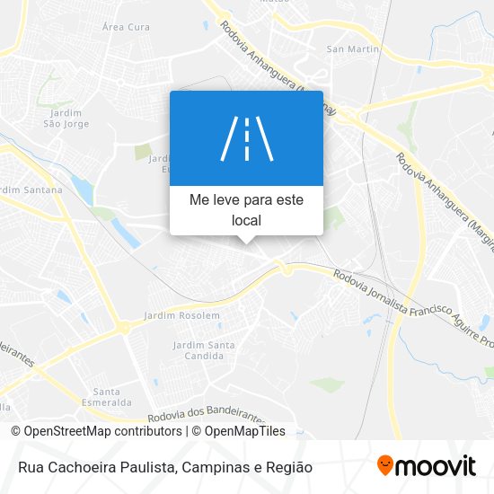 Rua Cachoeira Paulista mapa