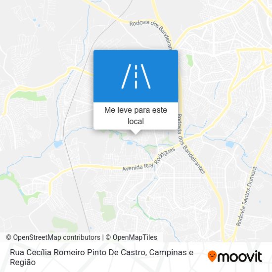 Rua Cecília Romeiro Pinto De Castro mapa