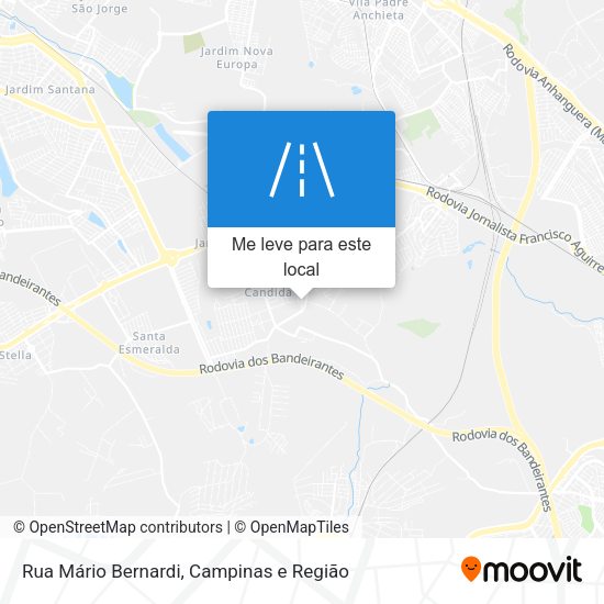 Rua Mário Bernardi mapa