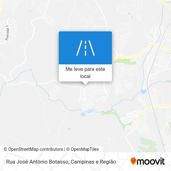 Rua José Antônio Botasso mapa