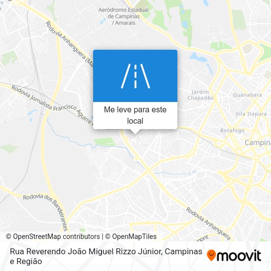 Rua Reverendo João Miguel Rizzo Júnior mapa