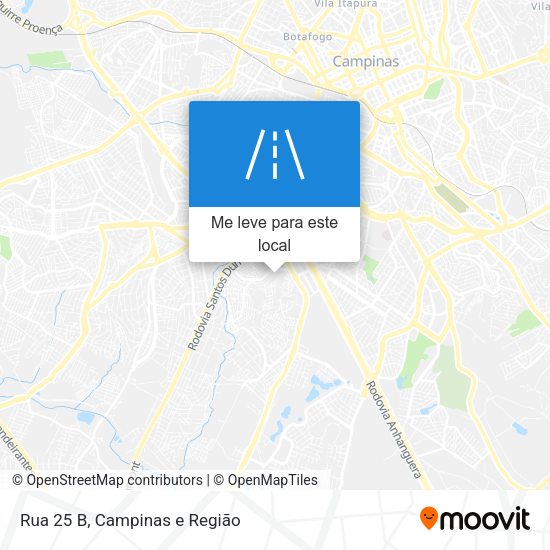Rua 25 B mapa