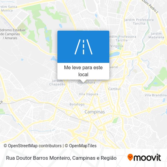 Rua Doutor Barros Monteiro mapa
