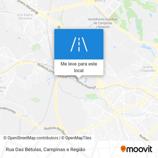 Rua Das Bétulas mapa