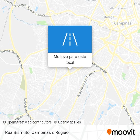 Rua Bismuto mapa