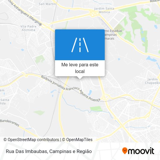 Rua Das Imbaubas mapa