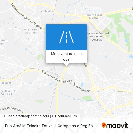 Rua Amélia Teixeira Estivalli mapa
