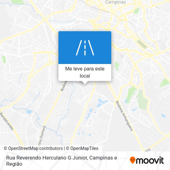 Rua Reverendo Herculano G Junior mapa