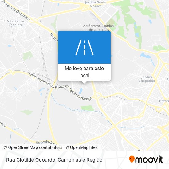 Rua Clotilde Odoardo mapa