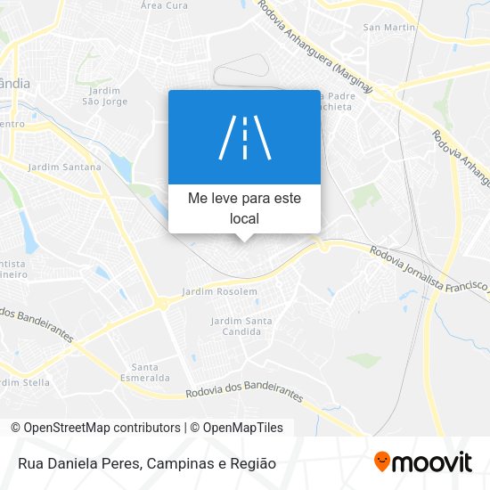 Rua Daniela Peres mapa