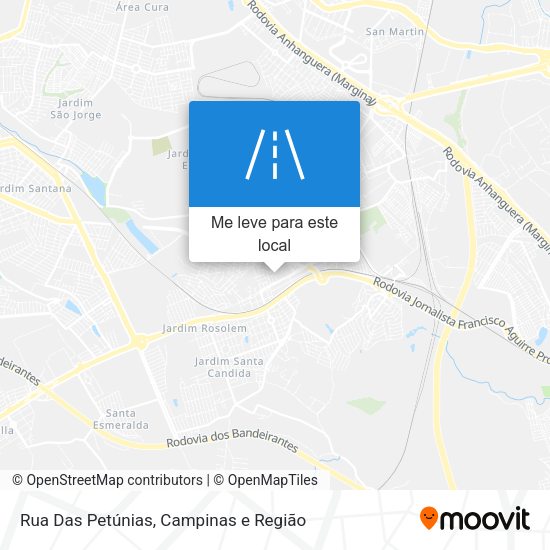 Rua Das Petúnias mapa