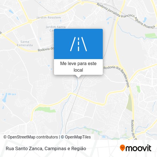 Rua Santo Zanca mapa