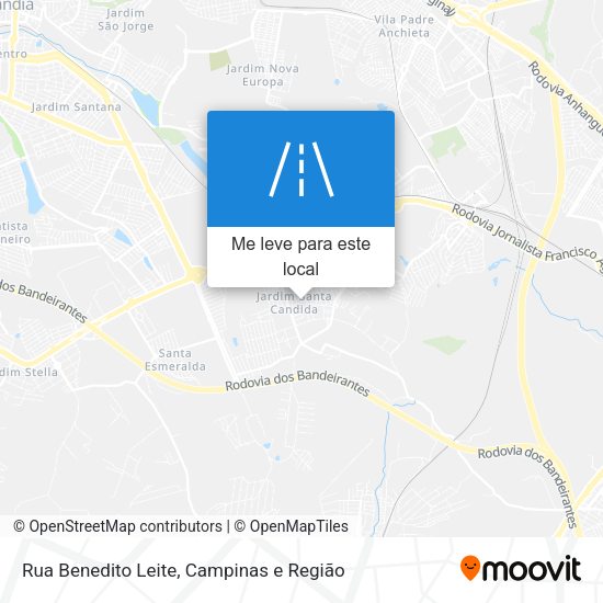 Rua Benedito Leite mapa