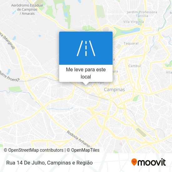 Rua 14 De Julho mapa