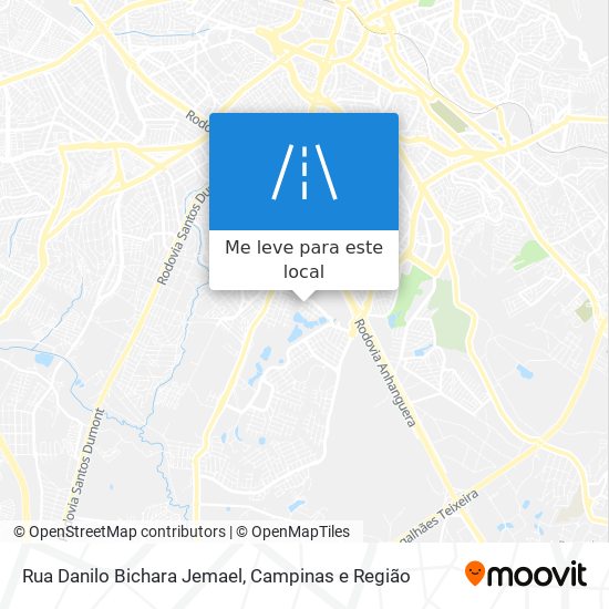 Rua Danilo Bichara Jemael mapa