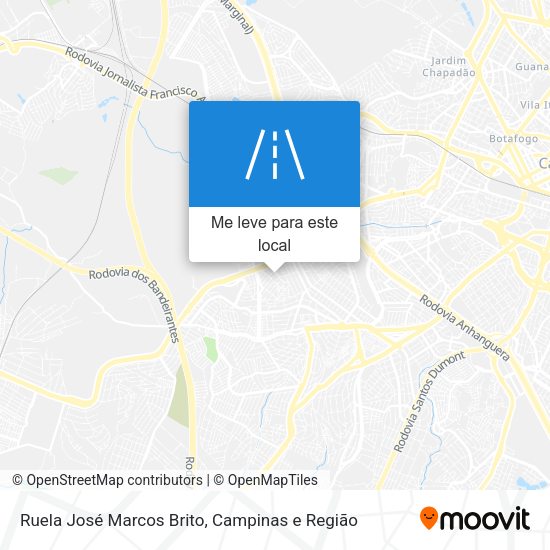 Ruela José Marcos Brito mapa