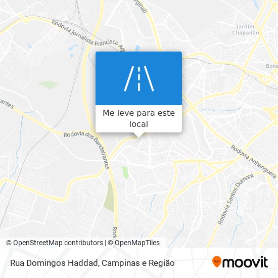 Rua Domingos Haddad mapa