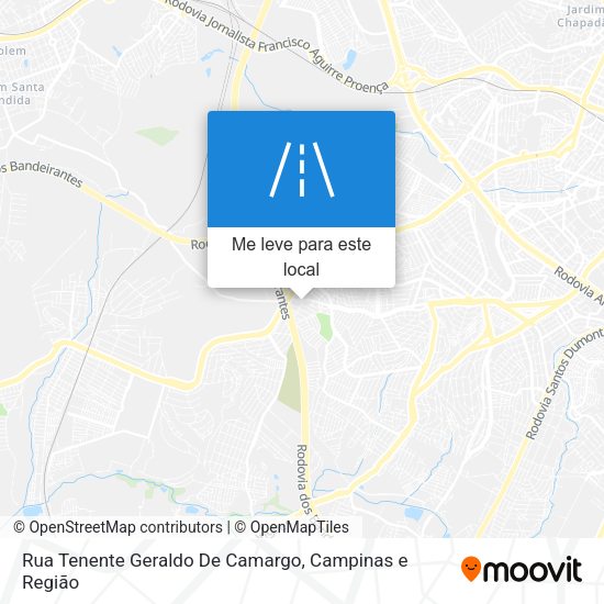 Rua Tenente Geraldo De Camargo mapa