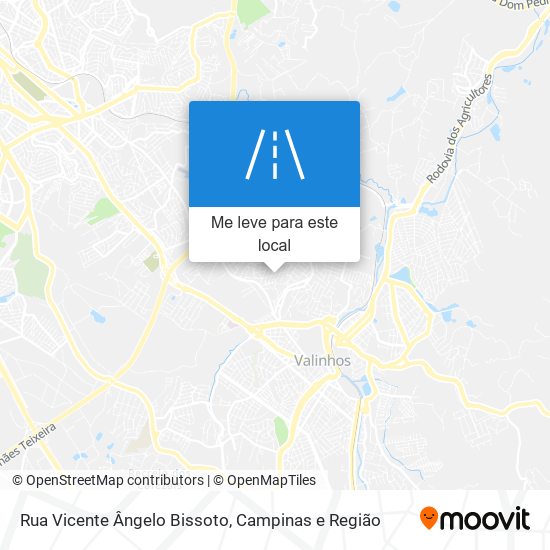 Rua Vicente Ângelo Bissoto mapa