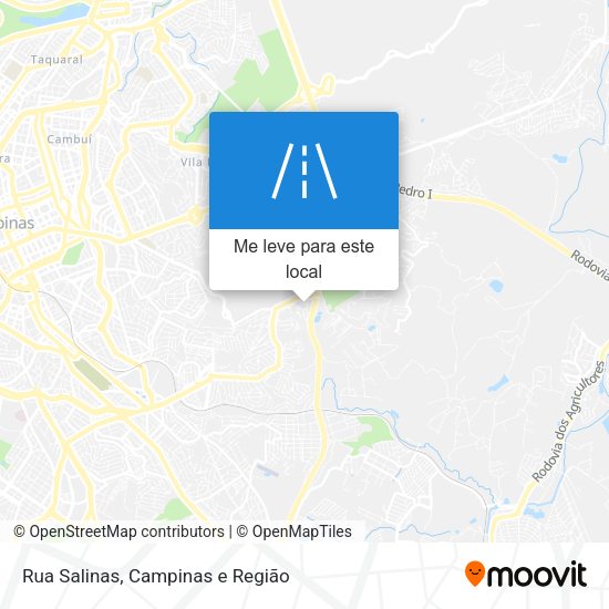 Rua Salinas mapa