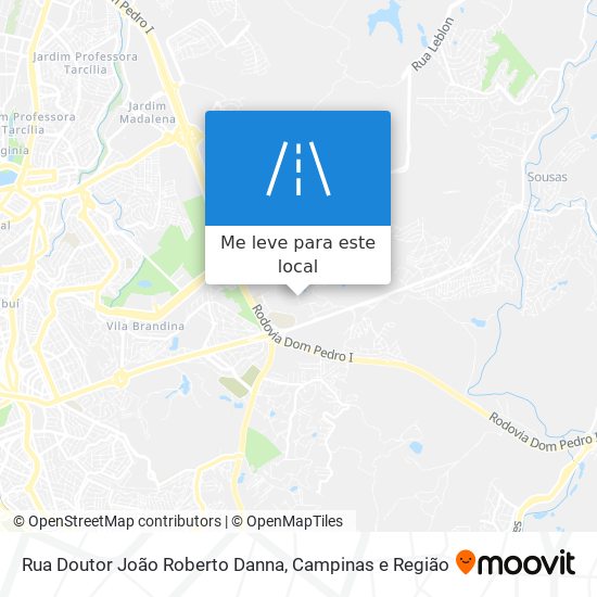 Rua Doutor João Roberto Danna mapa