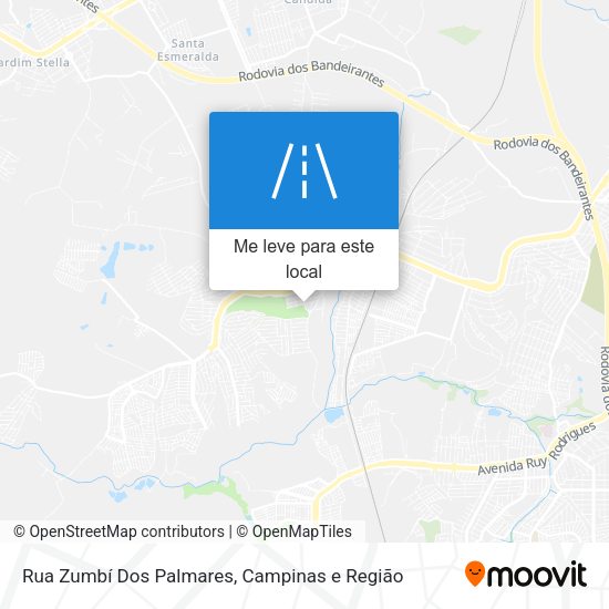 Rua Zumbí Dos Palmares mapa