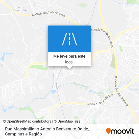 Rua Massimiliano Antonio Benvenuto Baldo mapa