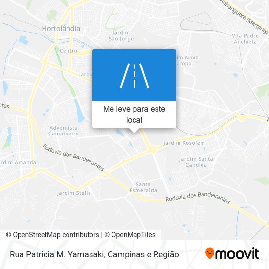 Rua Patricia M. Yamasaki mapa