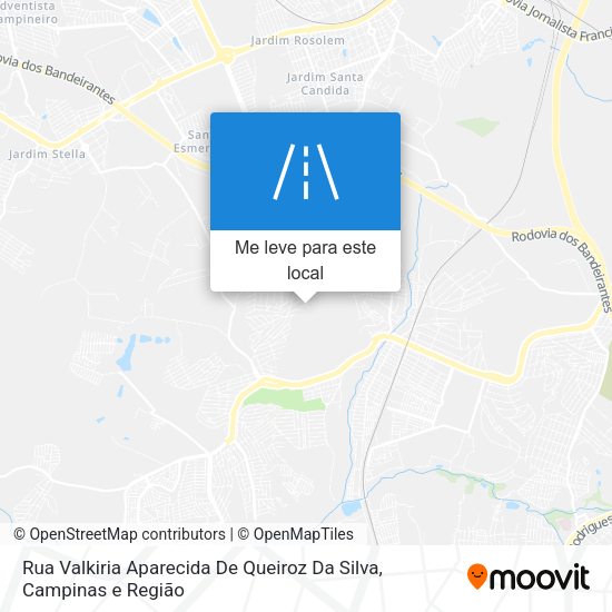 Rua Valkiria Aparecida De Queiroz Da Silva mapa