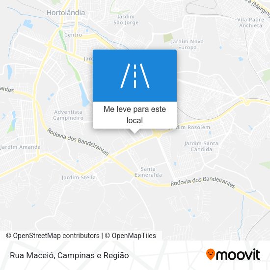 Rua Maceió mapa