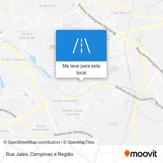 Rua Jales mapa